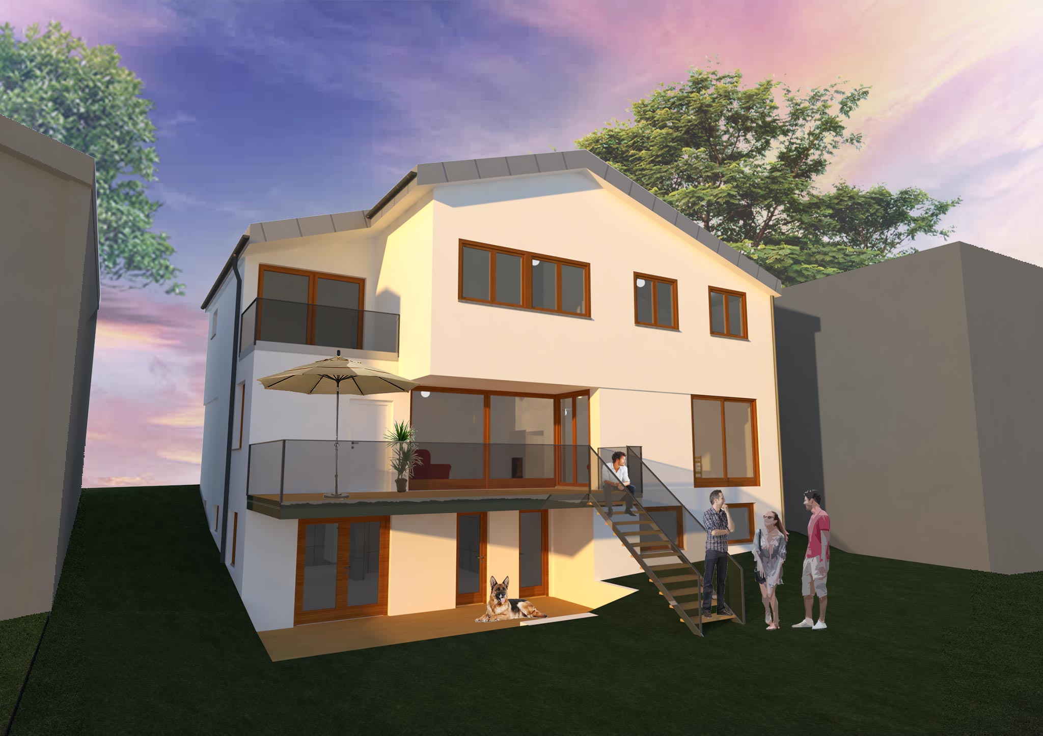 Bild 1: Einfamilienhaus, �kologisches Bauen