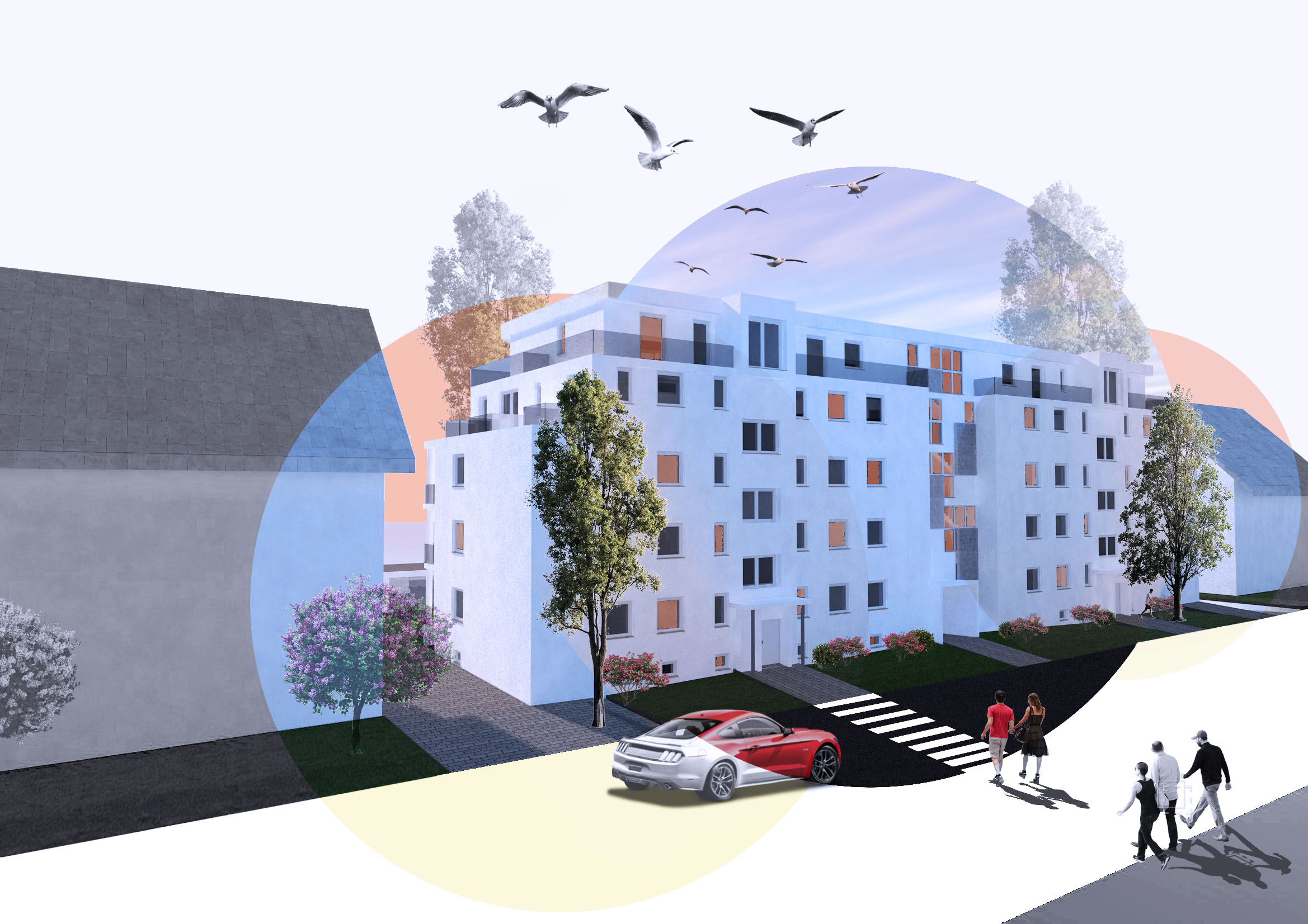 Bild 3: Zukünftiges Wohn-/Apartmenthaus in der Heinrichstraße, darmstadt