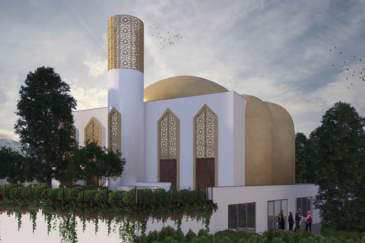 Moschee | Moderne Moschee, Moderne Moschee, Gemeindezentrum, Studentenwohnheim, Frankfurt