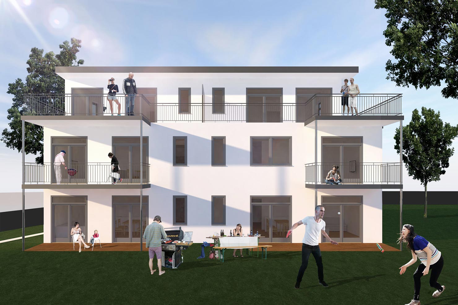 Mehrfamilienhaus Auf der Scheib 2 | modernem Flair, grüne Architektur, nachhaltig, ökologisch