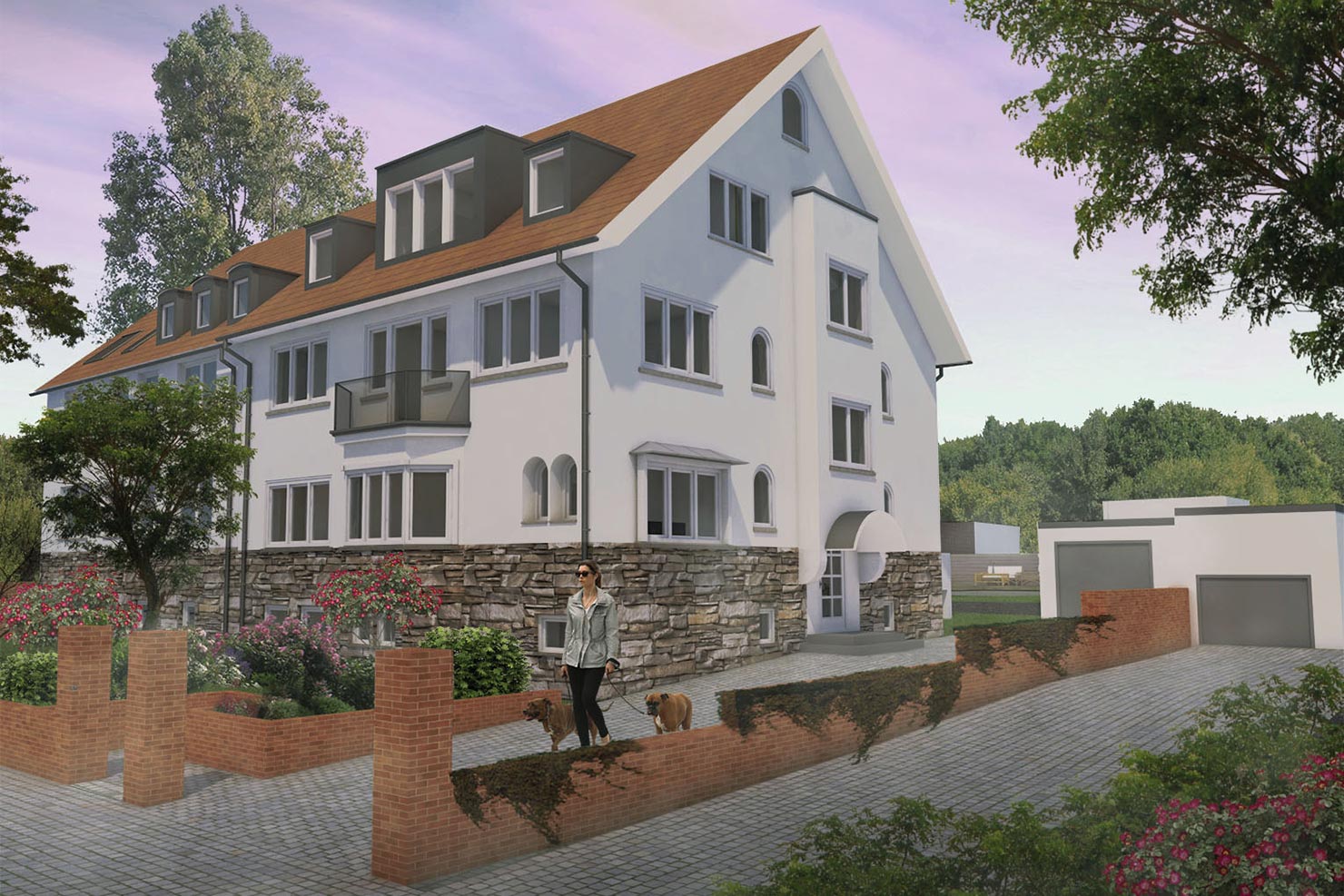 Bild Energetische Sanierung Mathildenhöhe | Grüne Architektur, nachhaltige Architektur, Denkmalpflege