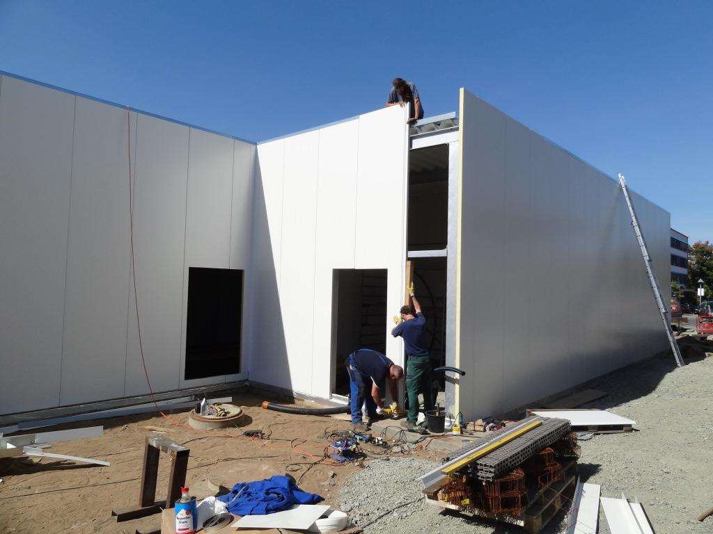Bild 3: Waschanlage im Bau