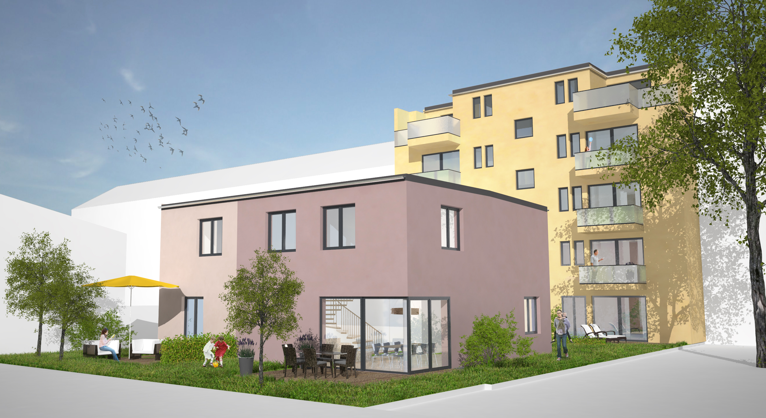 Bild 3: Außenansicht Stadthaus in Darmstadt