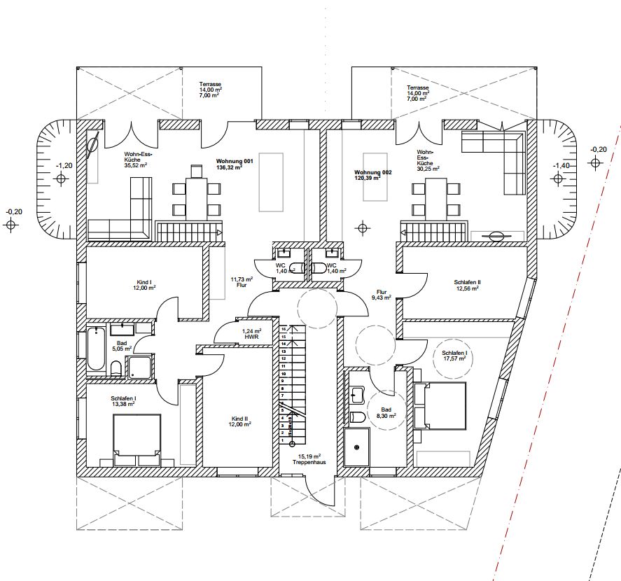 Bild 6: Grundriss Mehrfamilienhaus 2, �kologisches Bauen